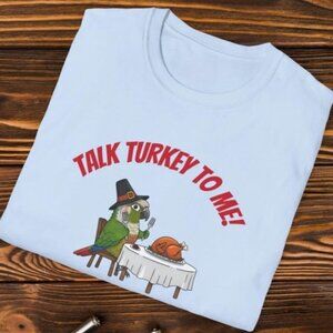 Retro Thanksgiving Tee, Funny Thanksgiving Parrot T-Shirt